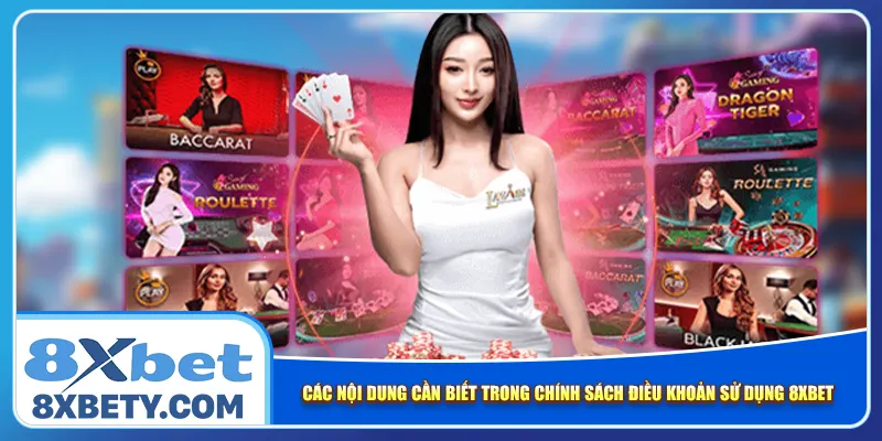 Các nội dung cần biết trong chính sách điều khoản sử dụng 8xbet